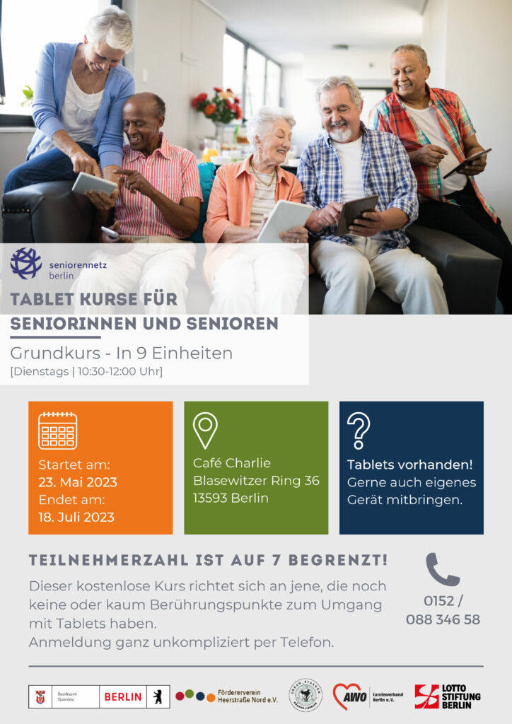 Tablet Kurse für Seniorinnen und Senioren, Neue Tablet-Kurse Mai-Juli